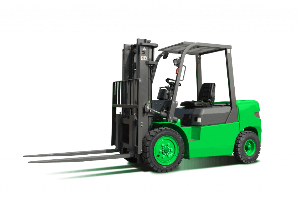 HEVI HLC35T green electric forklift.