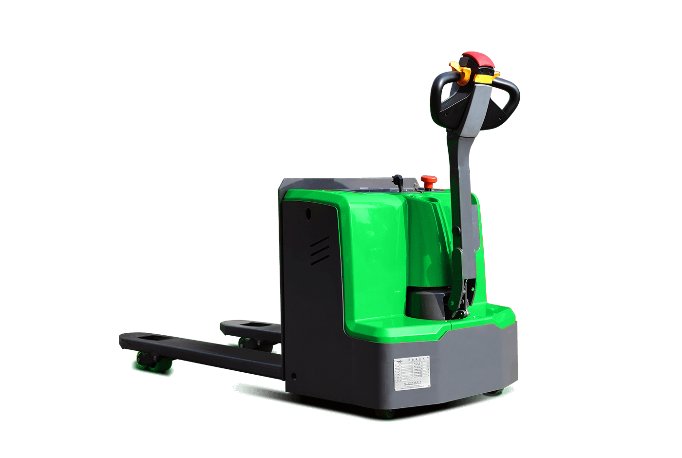 HEVI HPW20LN green electric pallet truck.