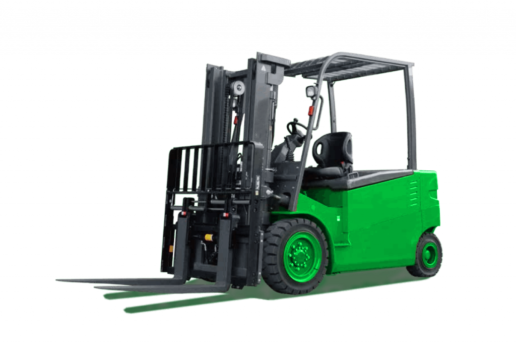 HEVI HL50N green electric forklift.
