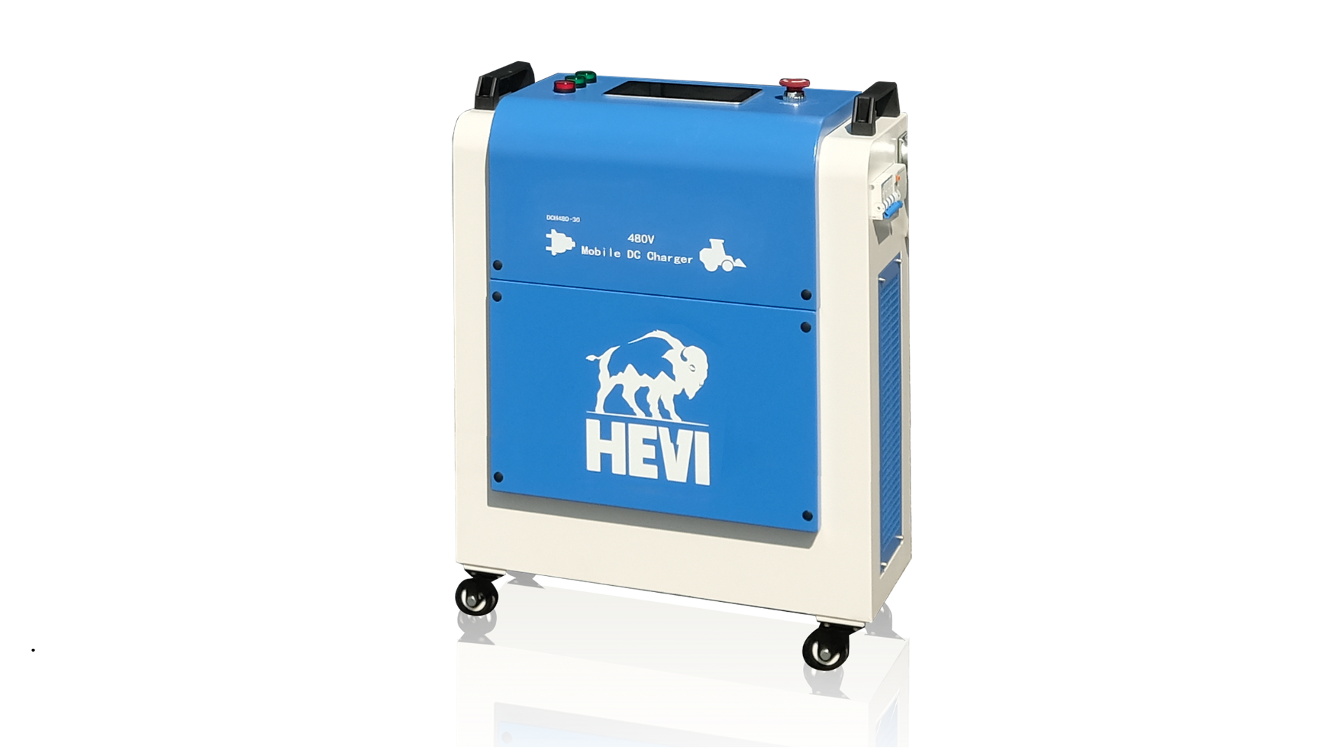 HEVI DCH480-30 white and blue electric charger.