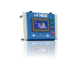 HEVI DCH220-10 white and blue electric charger.