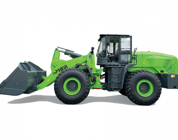 HEVI H55L green electric wheel loader.