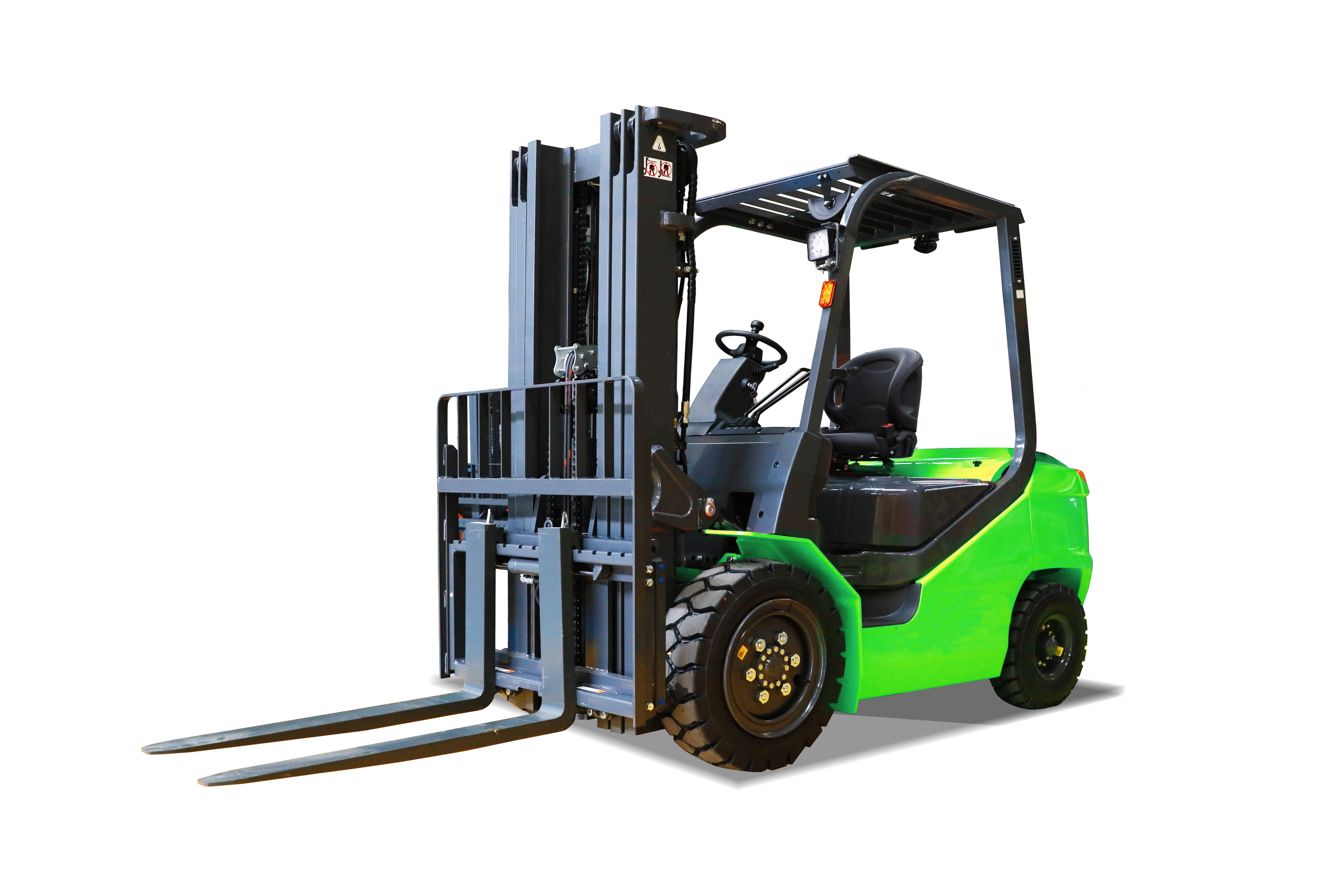 HEVI HLC30T green electric forklift.
